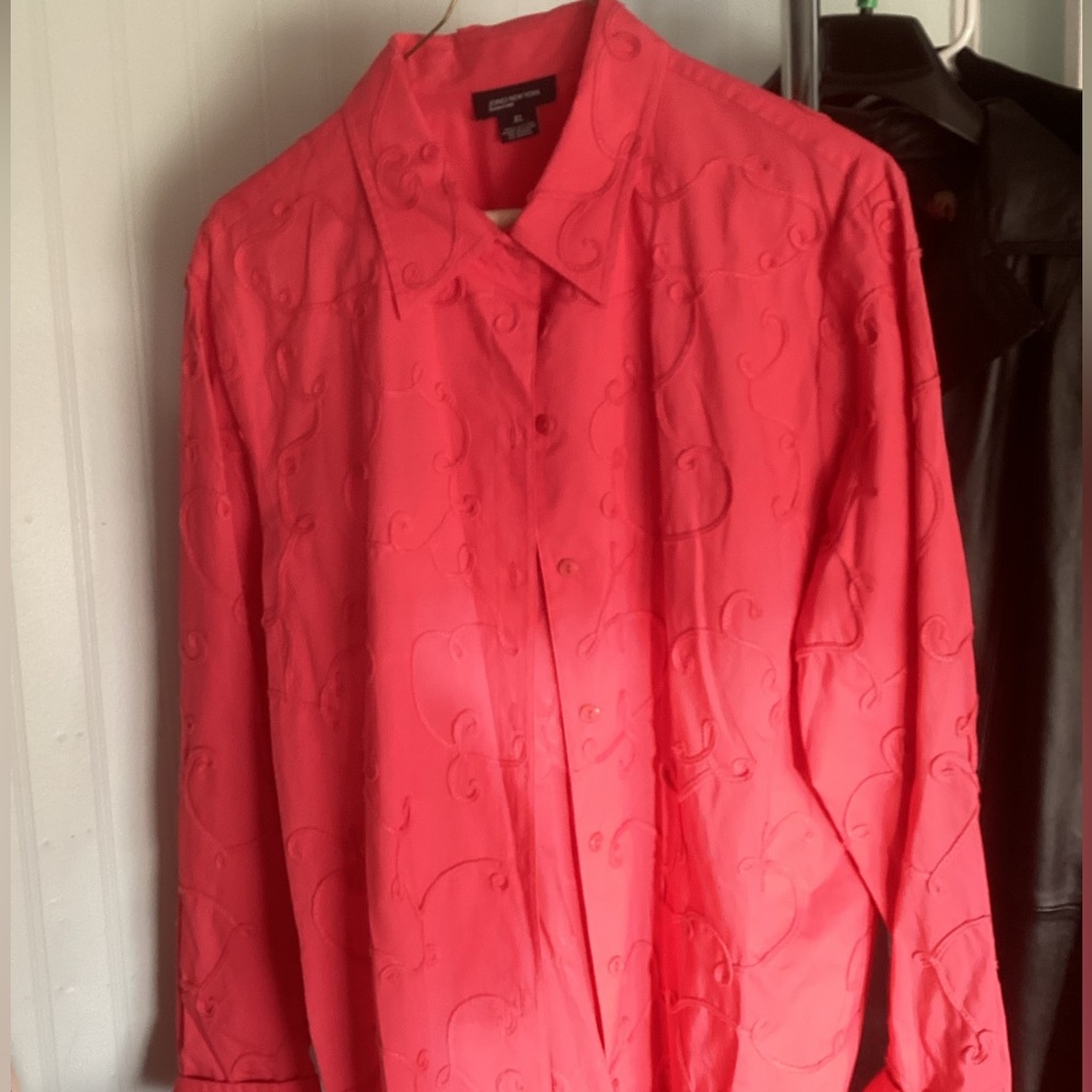 Jones New York Signature Red Shirt